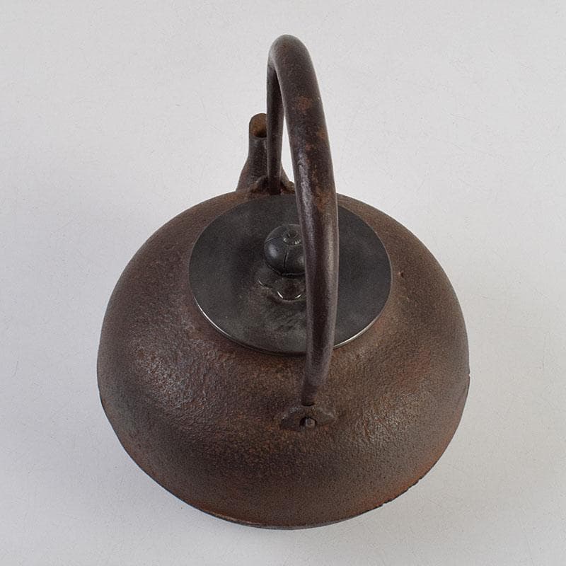 煎茶道具　釜師　菊池政光作　鉄瓶　共箱　D　R9449H