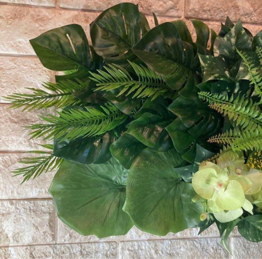 光触媒　人工観葉植物　ウォールグリーン　フェイクグリーン　壁掛け　702085@