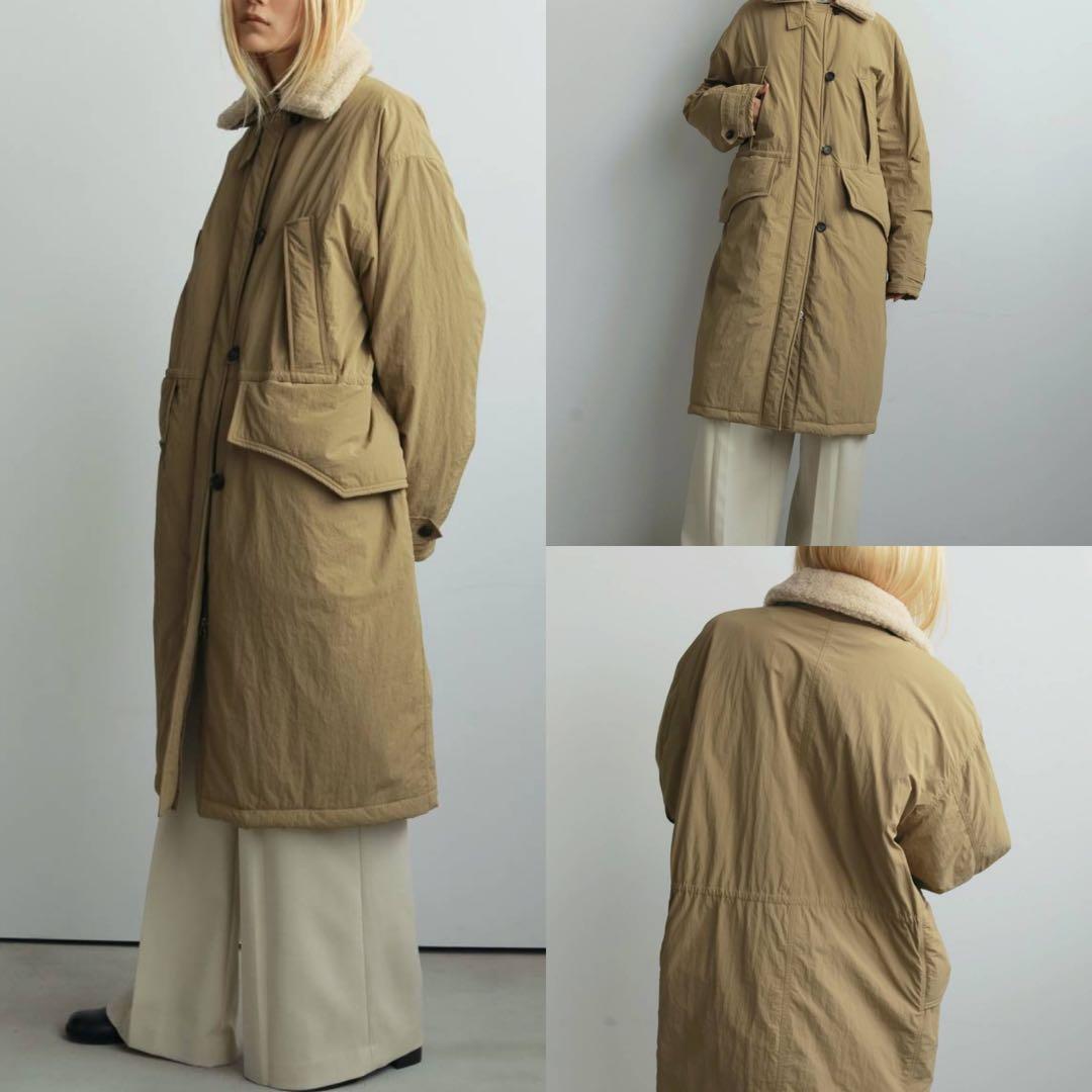 anuke 25AW Boacollar Padding Coat ベージュ38