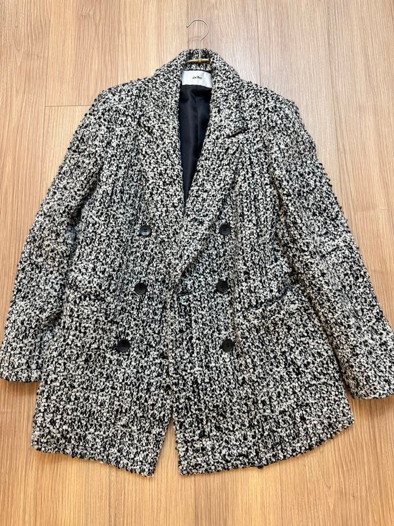 shellerシェリエツイードテーラードジャケット