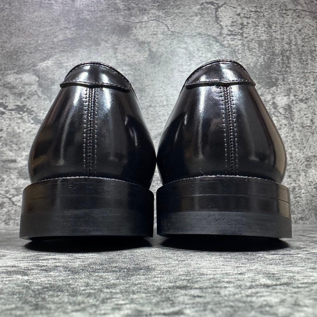 【新品未使用】REGAL プレーントゥ 2504 ガラスレザー ブラック 26