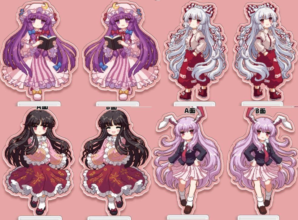 東方プロジェクト アクリルスタンド 40個 魂魄妖夢 西行寺幽々子 博麗霊夢