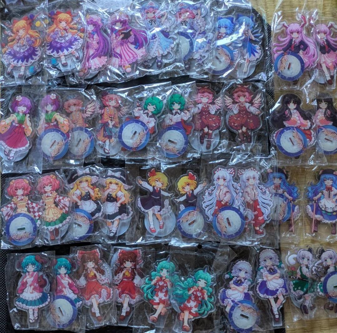 東方プロジェクト アクリルスタンド 40個 魂魄妖夢 西行寺幽々子 博麗霊夢