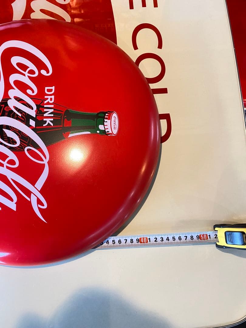 ビンテージ Coca-Cola コカコーラ ボタンサイン 琺瑯看板