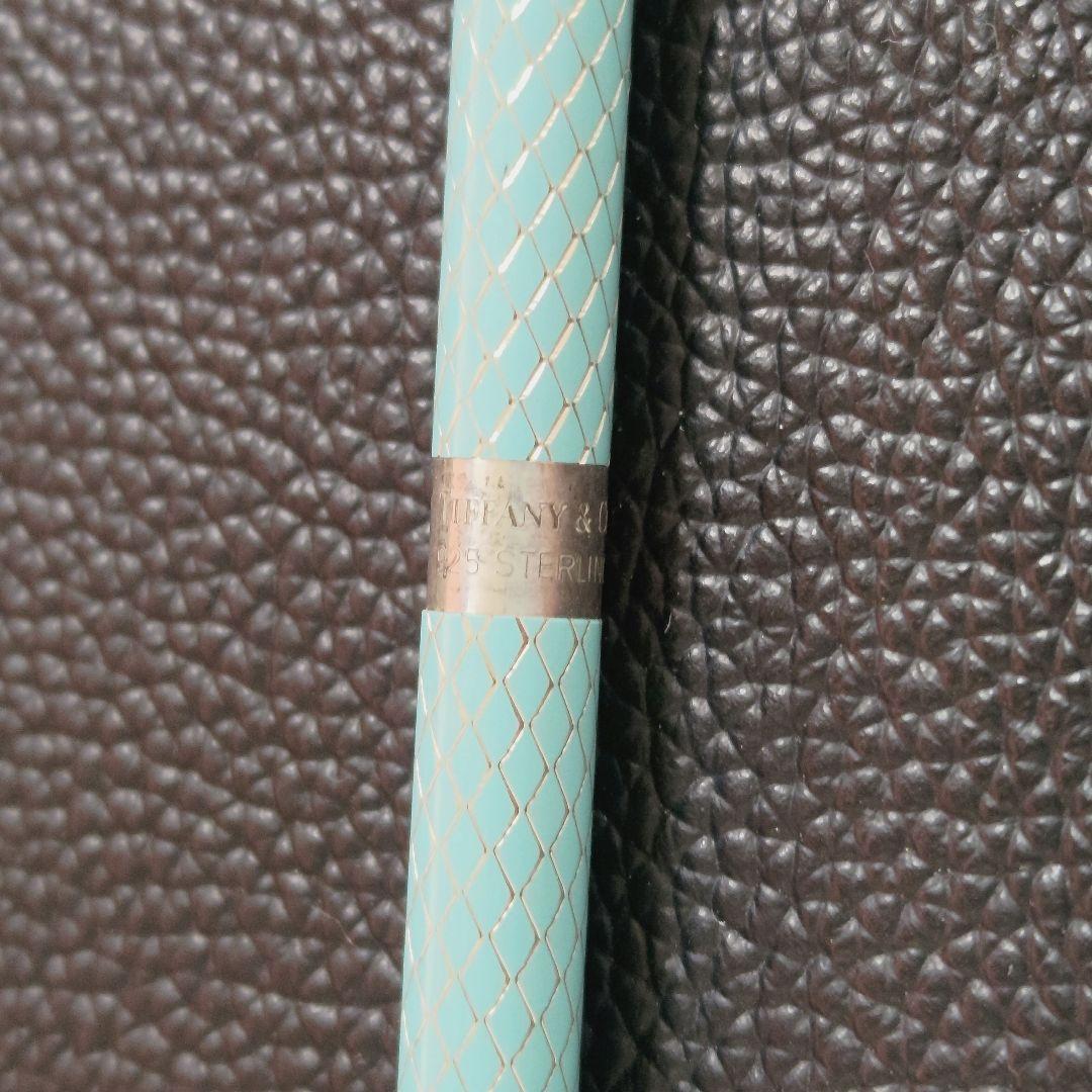 希少 ティファニー ボールペン ダイヤモンドテクスチャー SV925 銀製