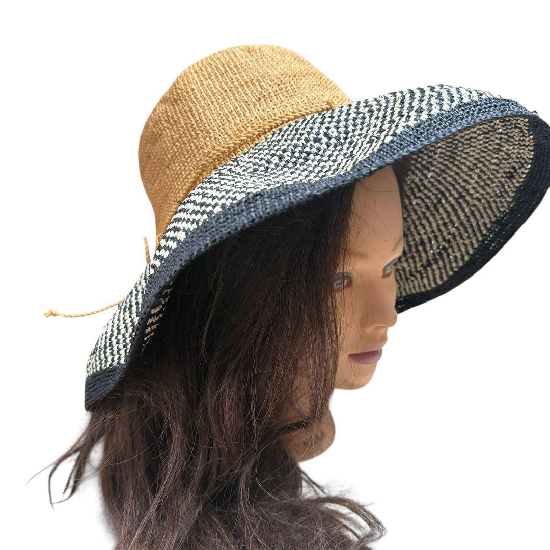 ヘレンカミンスキー プロベンス 12 ラフィアハット 麦わら帽子 つば広