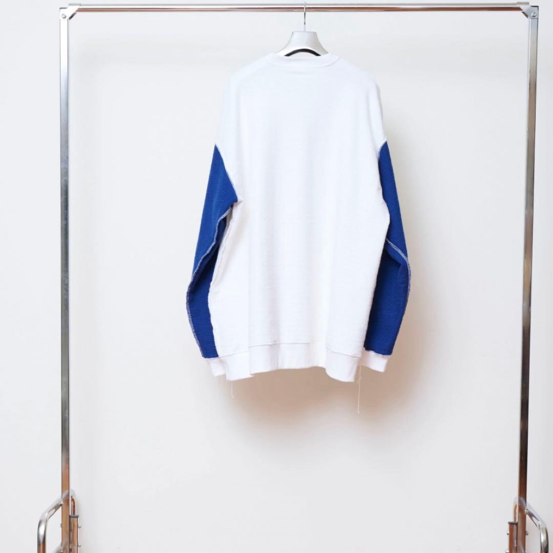 【完売】kotohayokozawa リバーシブルロングスウェット ホワイト