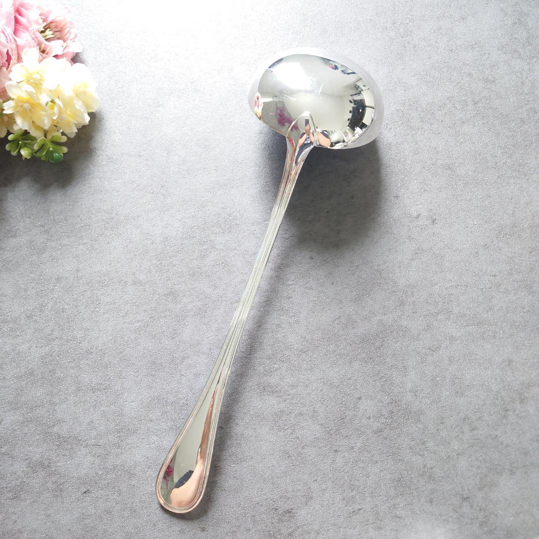 希少 美品 クリストフル アルビ スープレードル