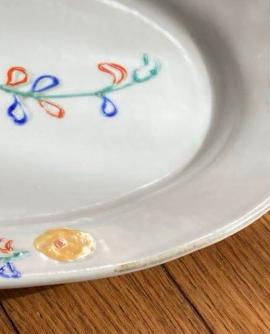 ◇新品未使用◇伊藤聡信　色絵オーバル(楕円)大皿