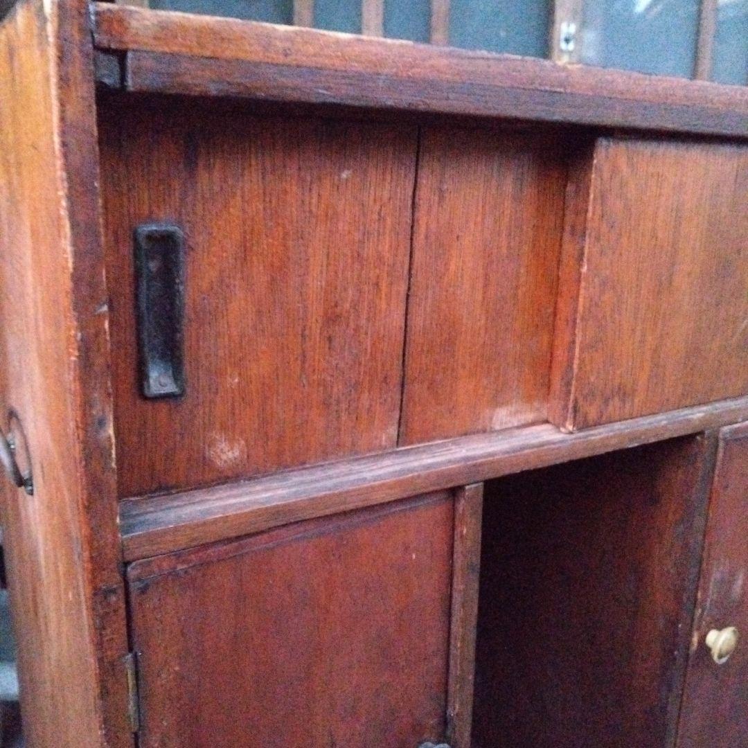 ヴィンテージ木製 からくり簞笥 茶箪笥 昭和レトロ 大正ロマン アジアン家具