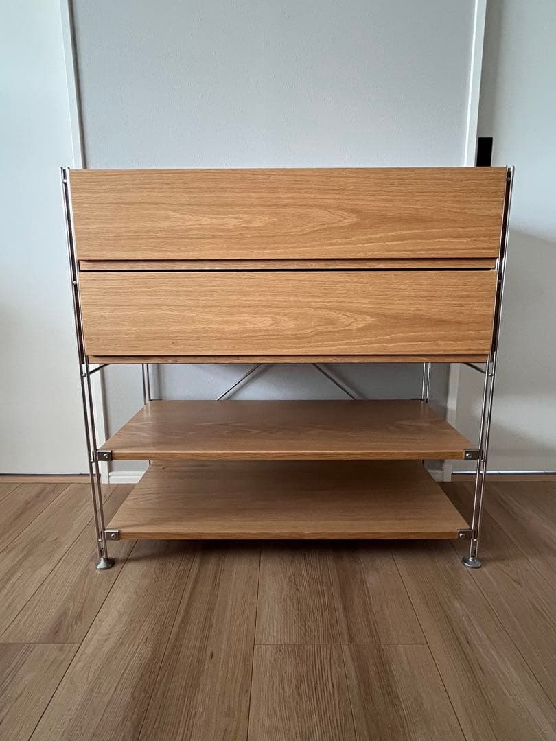 無印良品 スチールユニットシェルフ　ボックス　引き出し　オーク材