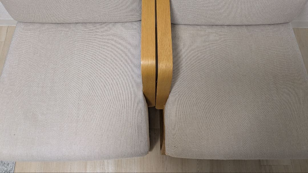 【引取限定_兵庫県】リビングでもダイニングでも使えるソファチェア2脚セット