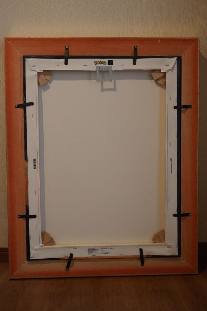 ゴッホピカチュウ　金枠　Mサイズ　キャンバス