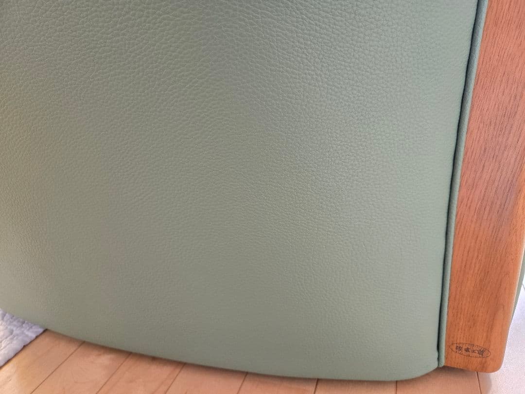 浜本工芸　3人掛けソファ　グリーン