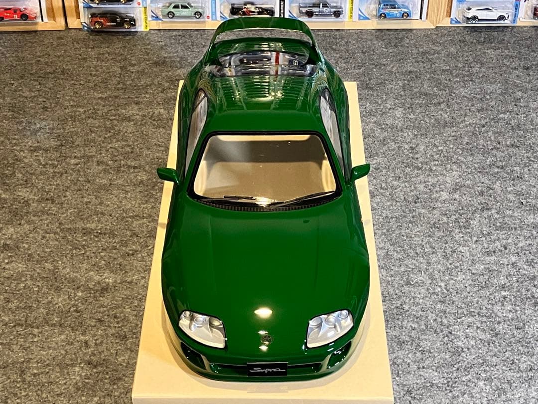 タミヤ ラジコン RC トヨタ スープラ 塗装済スペアボディ レーシンググリーン