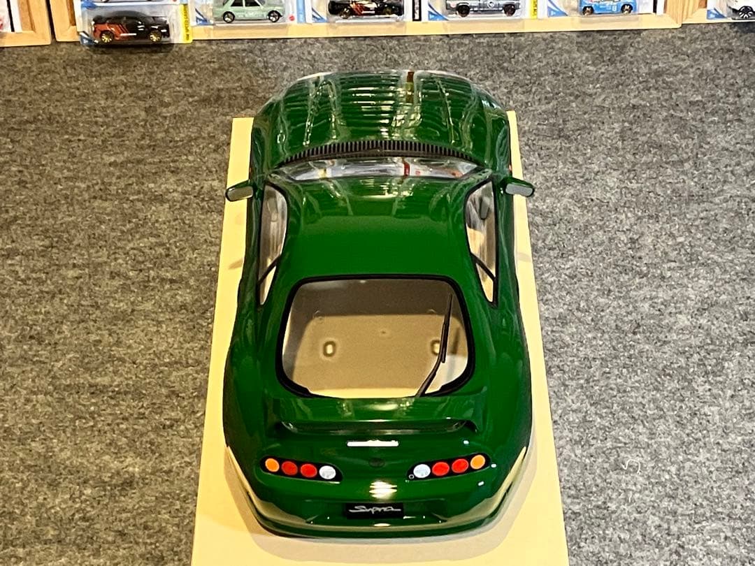タミヤ ラジコン RC トヨタ スープラ 塗装済スペアボディ レーシンググリーン