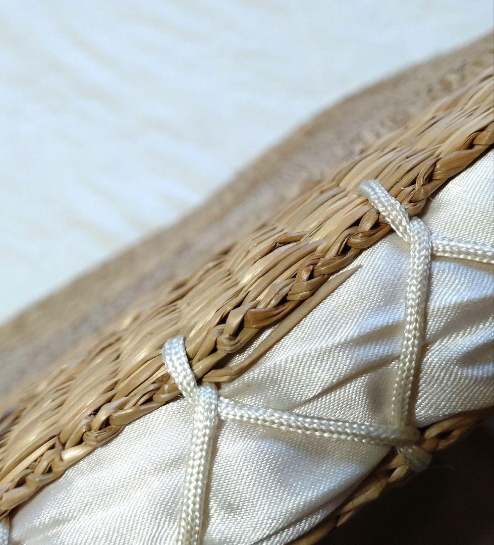 天然素材 座布団 い草？ クッション 3枚 昭和レトロ 古民家