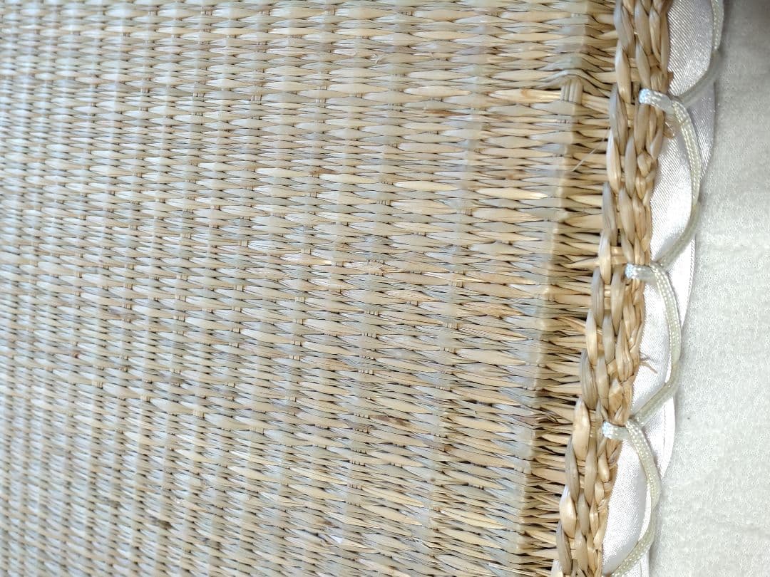 天然素材 座布団 い草？ クッション 3枚 昭和レトロ 古民家