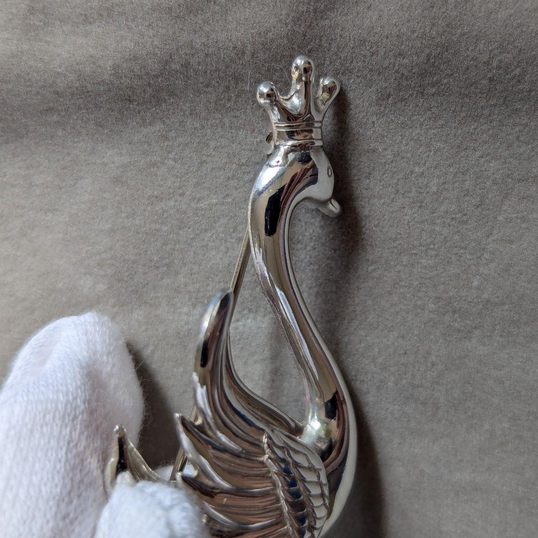 STERLING Lang社製 白鳥ブローチ ヴィンテージ