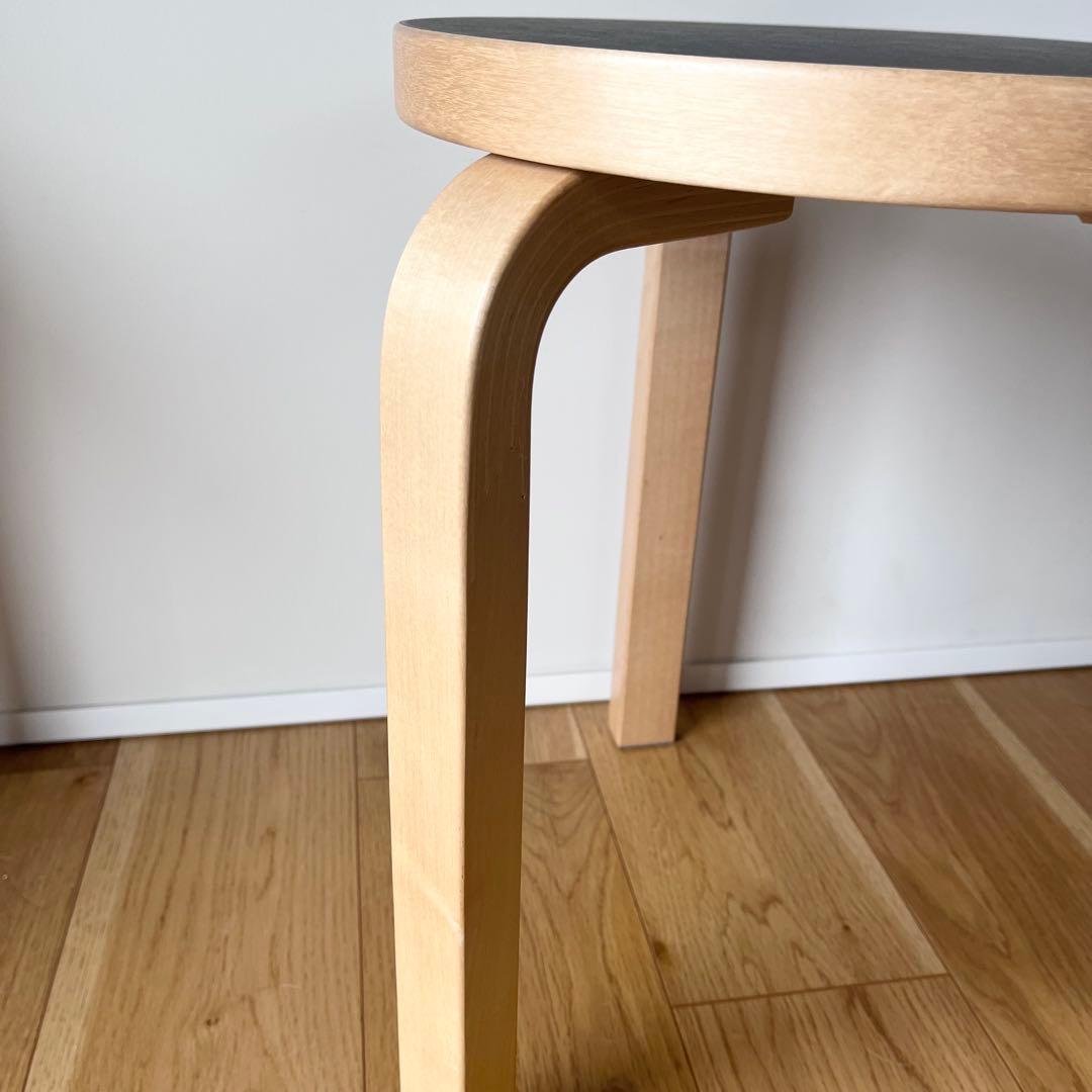 アルテック スツール60 リノリウムブラック 専用クッションパッド付き