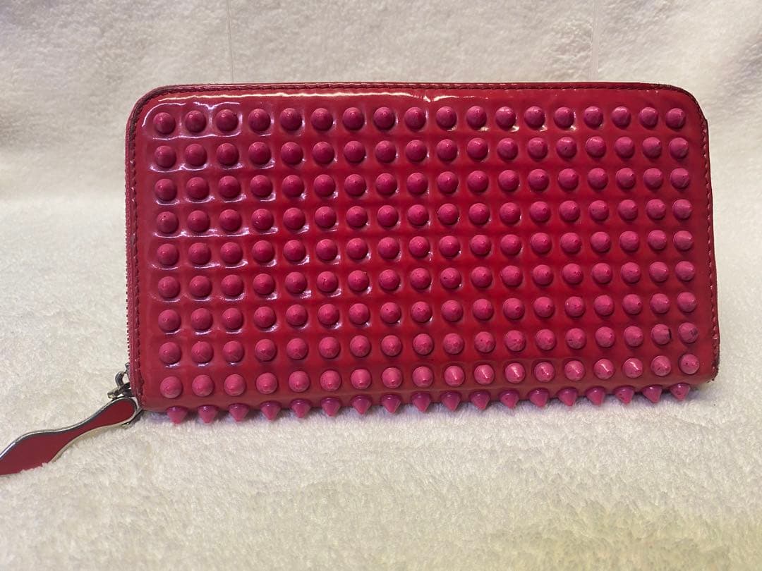 ✨希少商品✨ ルブタン 長財布 パネトーネ ラウンドジップ　ピンク