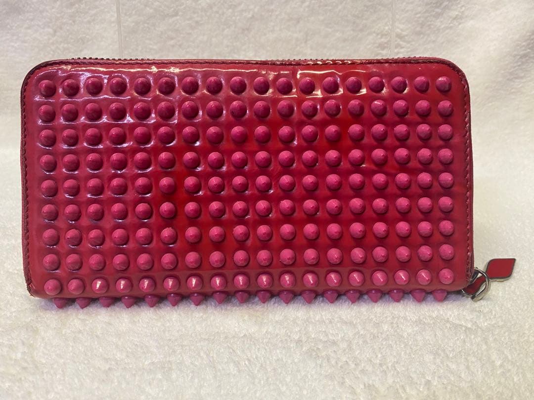 ✨希少商品✨ ルブタン 長財布 パネトーネ ラウンドジップ　ピンク