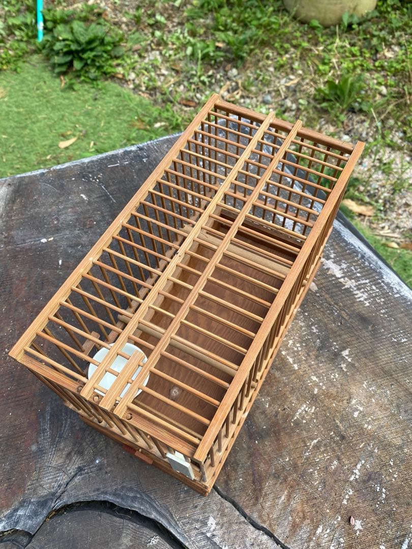 竹製鳥メジロ籠4個セット