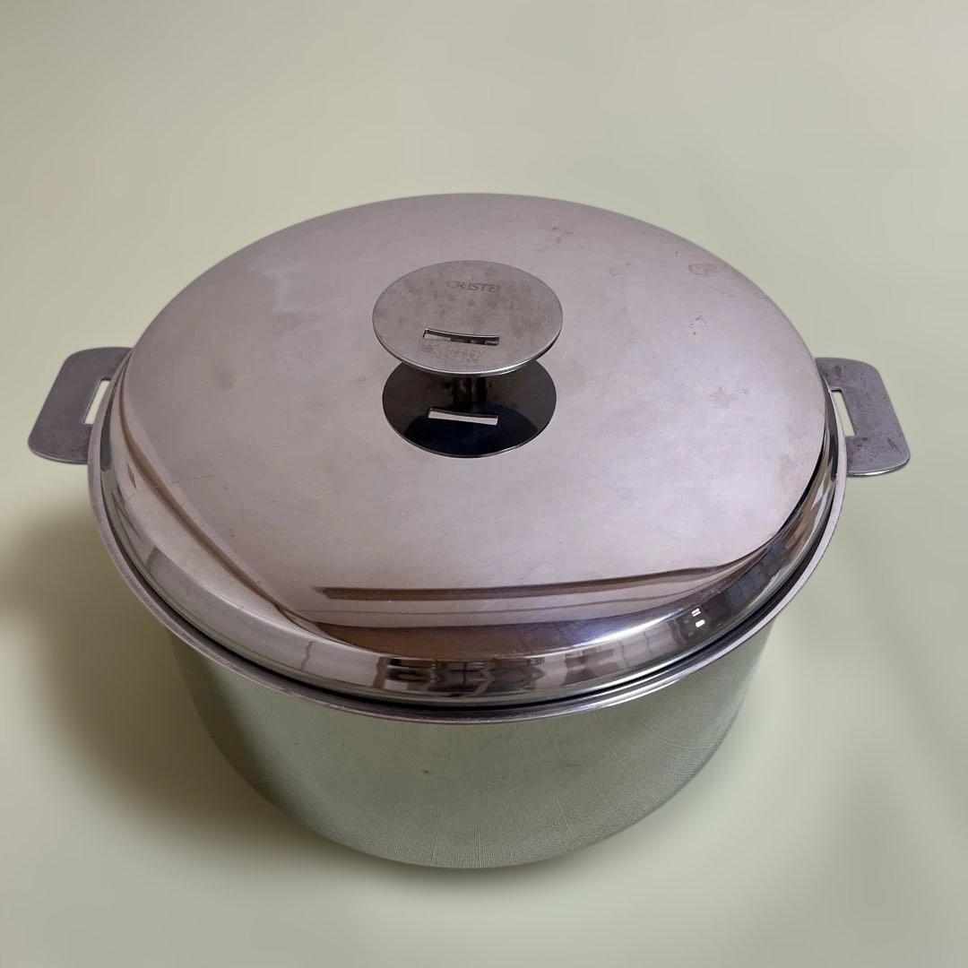 CRISTEL 両手鍋深型　24㎝　クッキングバスケット　ハンドル付