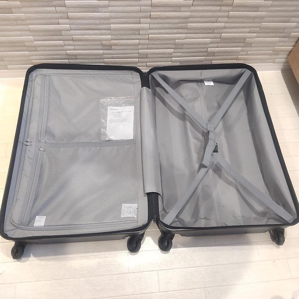 【廃盤】無印良品 バーの高さを自由に調節できるストッパー付き キャリー 85L