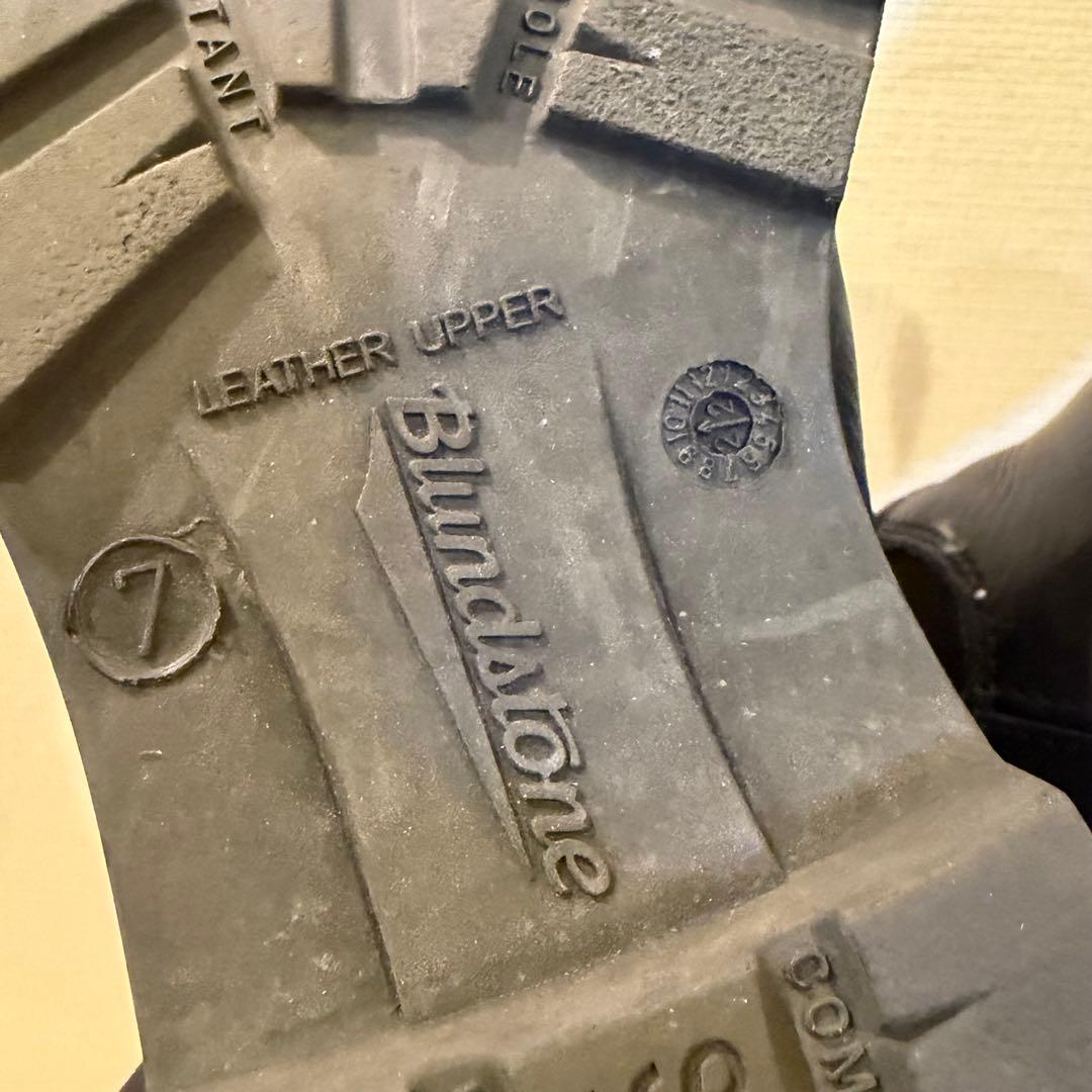 UK7 ブランドストーン　上位モデル　ブラック　本革防水　サイドゴアブーツ　人気