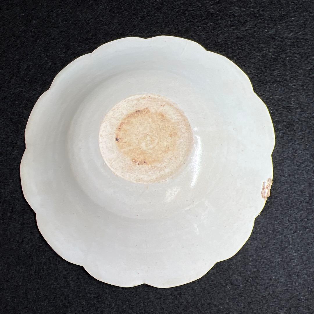 中国宋時代　青白磁薄手皿　幅約12.8㎝　東Y7-1226☆2Fタカサ