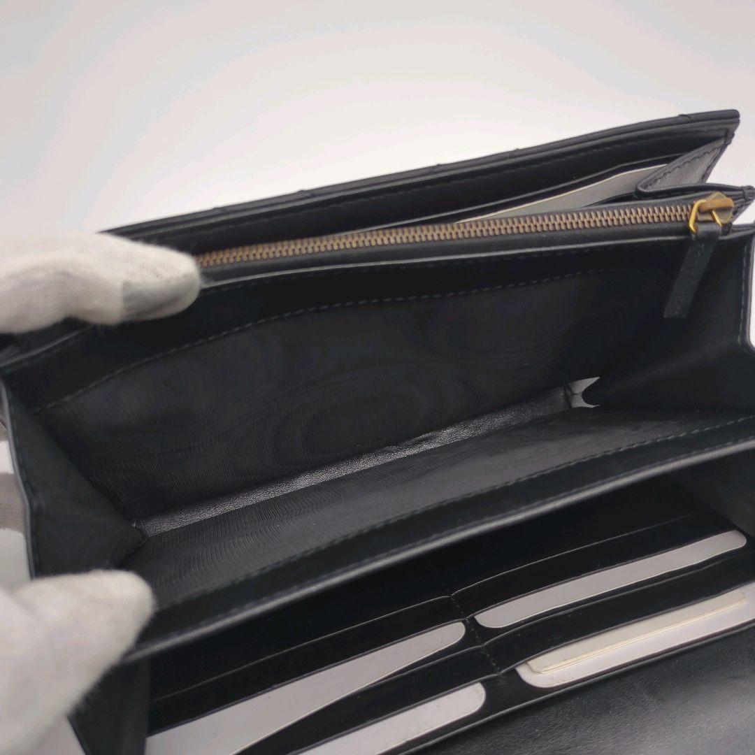 【入手困難・美品】グッチ☆チェーンウォレット GGマーモント キルティング 黒