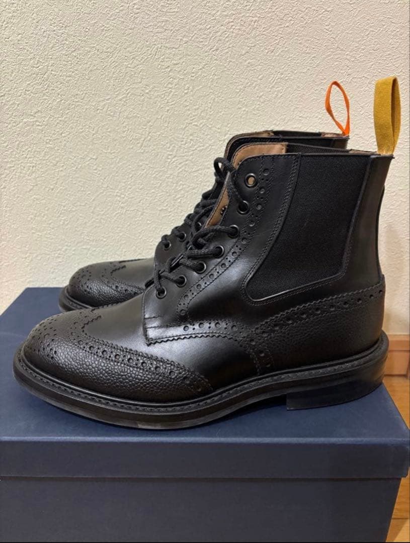 【新品・別注】トリッカーズ M7927 ELLIS カントリーブーツ 黒 箱付
