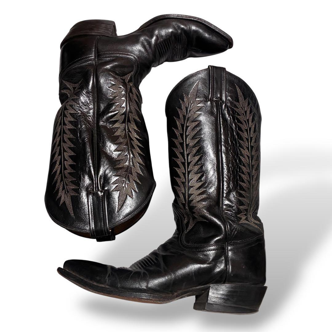 靴 Tony Lama real leather Westernboots BLK