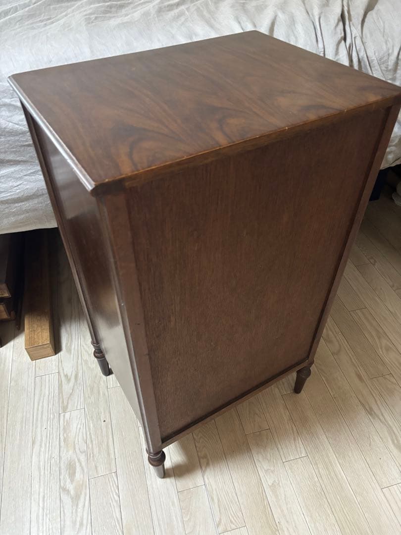 レコード　キャビネット　木目　蓄音機　棚　SP 和家具　四つ脚　50‘s