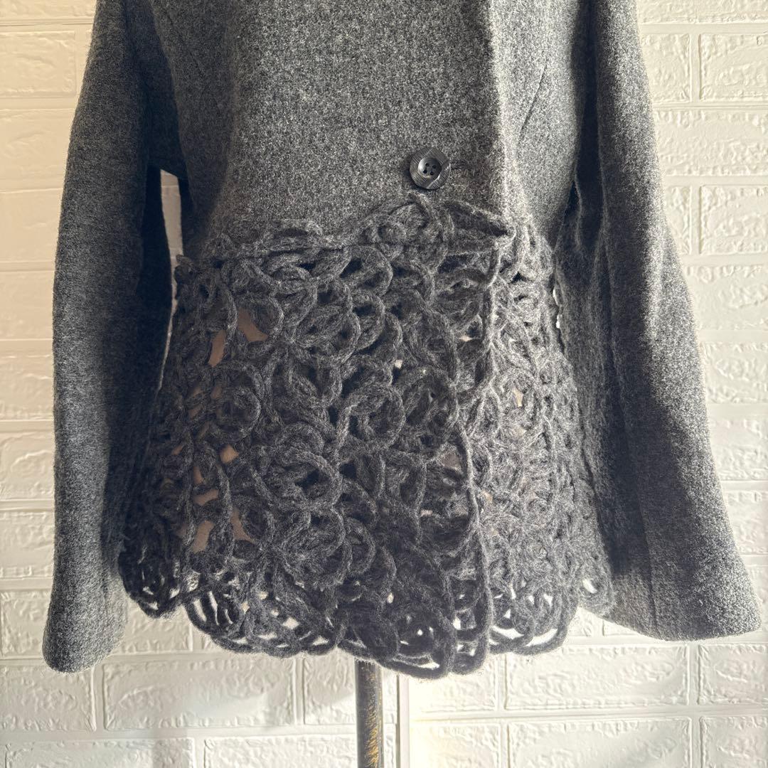 エイココンドウ【L相当】ウール100% 日本製 エレガント／ウールジャケット