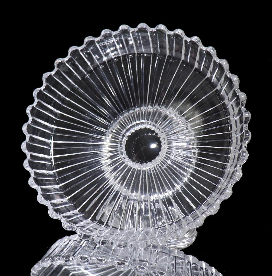 オールド・バカラ 帯溝造型装飾 コート・アルテルネ・デポリ 大型 コンポート