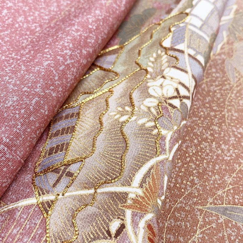 511mh72☆呉服店取扱い 訪問着 金駒刺繍 金彩 たたき染め 茶屋辻☆美品