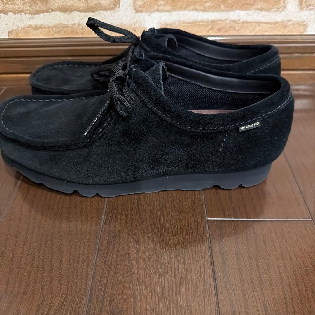 【美品】クラークス ワラビーブーツ 黒 GTX ゴアテックス vibramソール