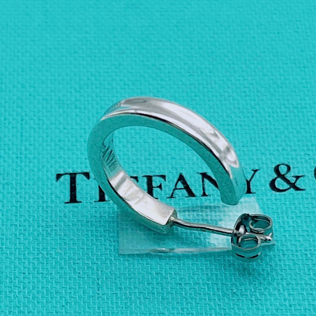 Tiffany & Co. ピアス　ナロー　フープ　1837 シルバー　片耳