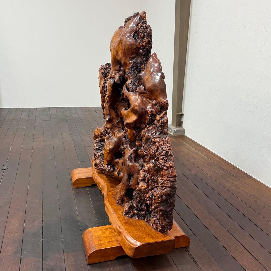 H21K45 巨大 天然木 瘤 衝立 コブ 木製オブジェ