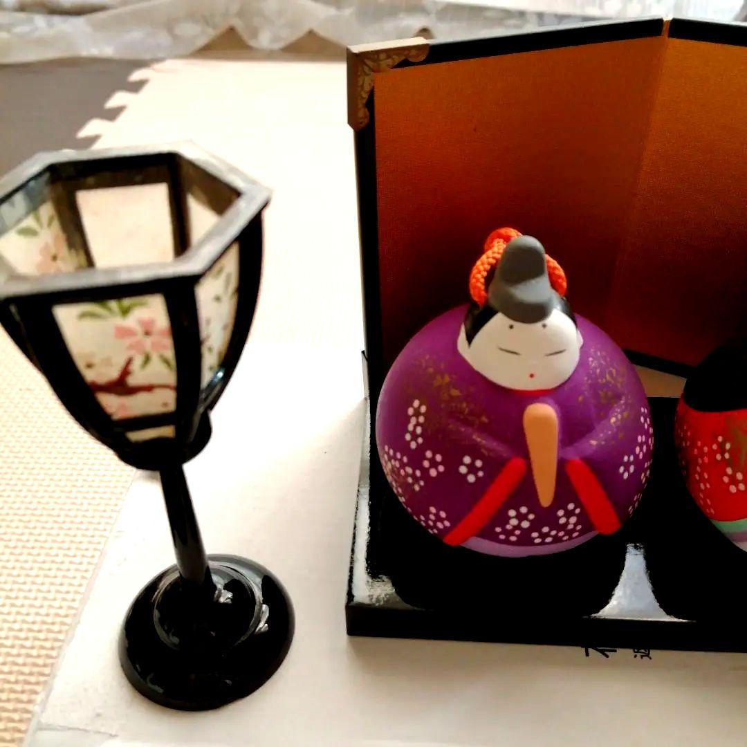 お値下げ美品豪勝作 親王飾り雛人形セット 陶器製