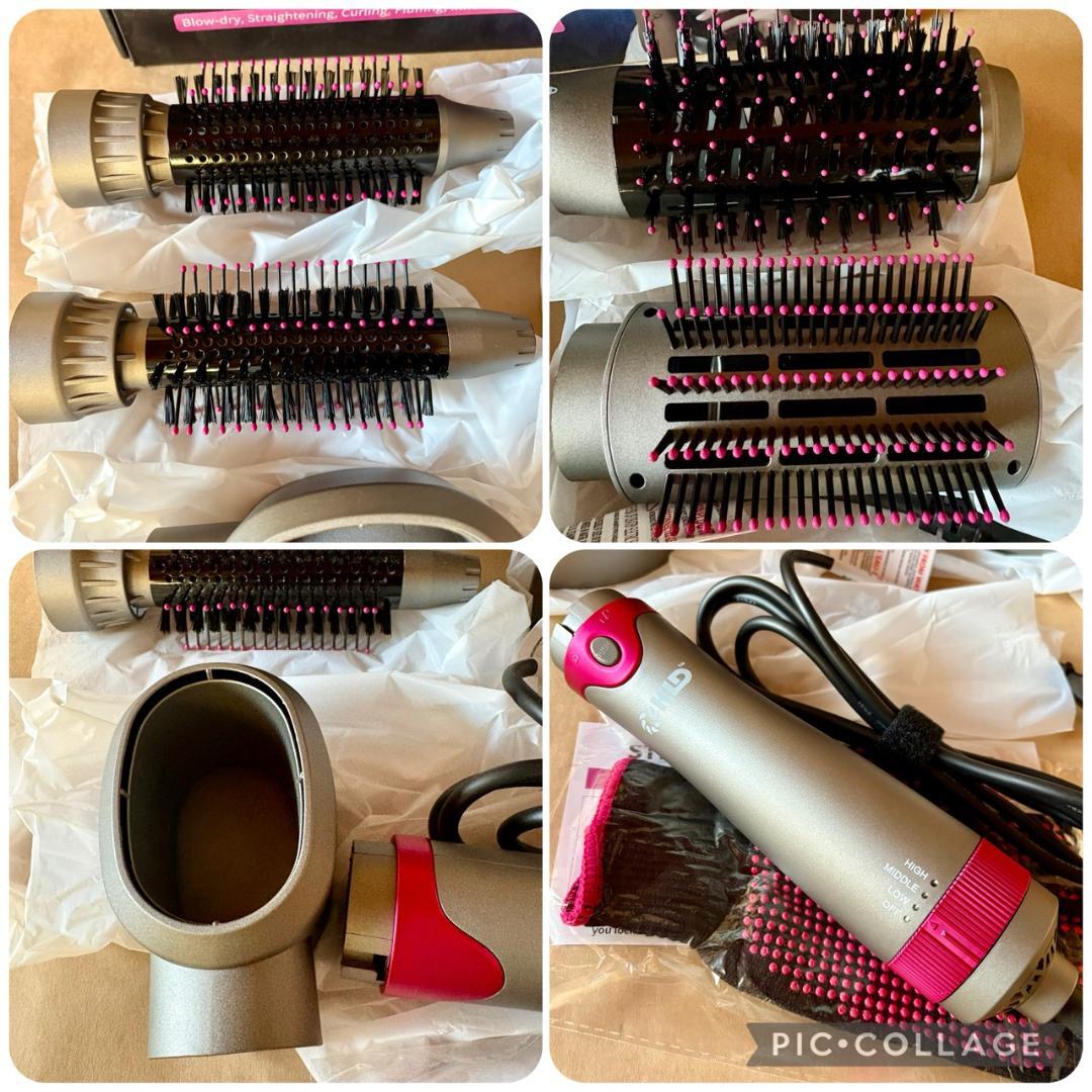 【在庫売り尽くし☆大特価】ヘアドライヤー＆多機能ホットヘアブラシ 豪華2点セット