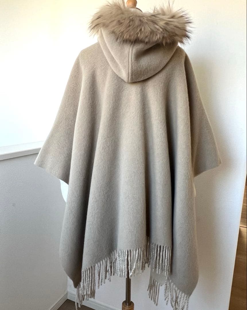 グレースコンチネンタル　ポンチョ　ファーポンチョ　リバーシブル