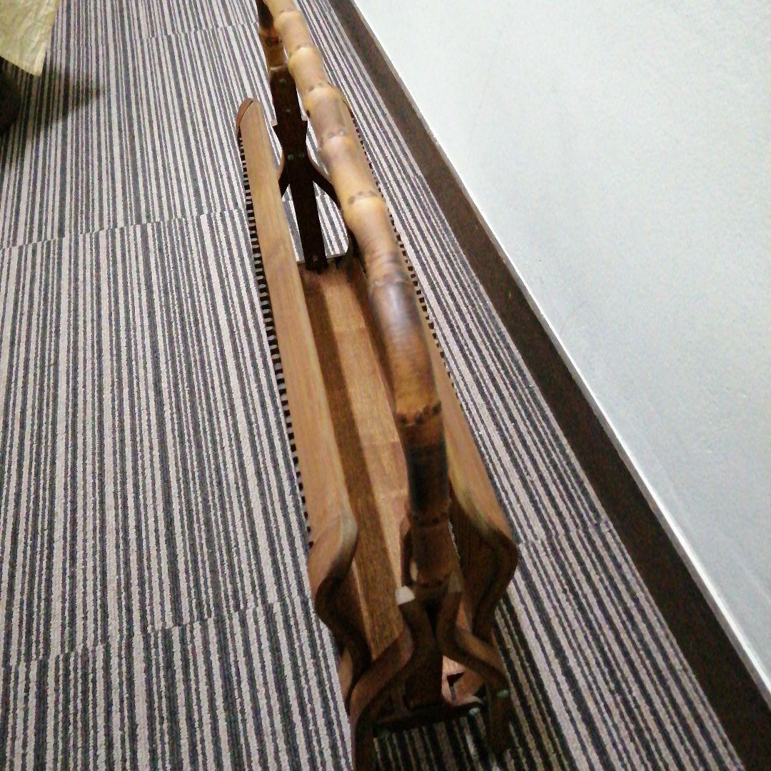 竹製木製　ヴィンテージラック　46cm　大正〜昭和初期