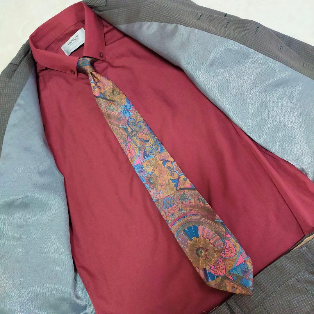 90S　FICCE　46　3釦スリーピーススーツ