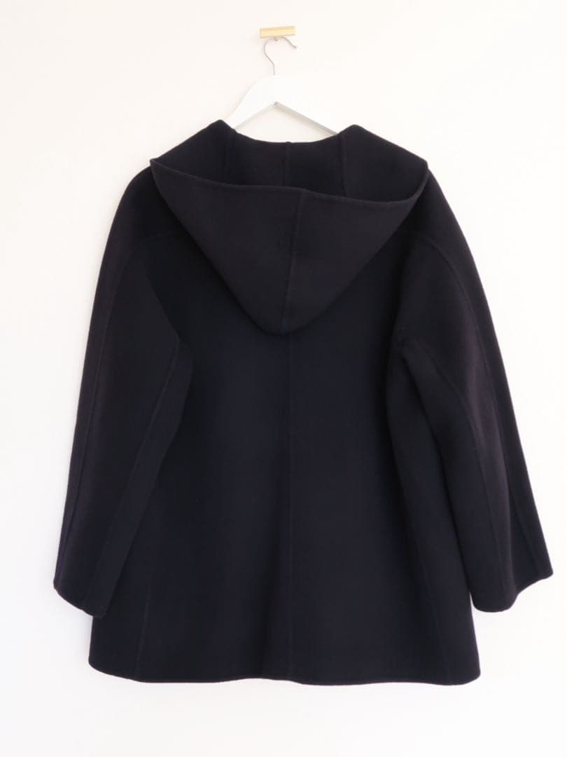 Ballsey プレミアムウールリバー フーデッドショートコート ネイビー 36