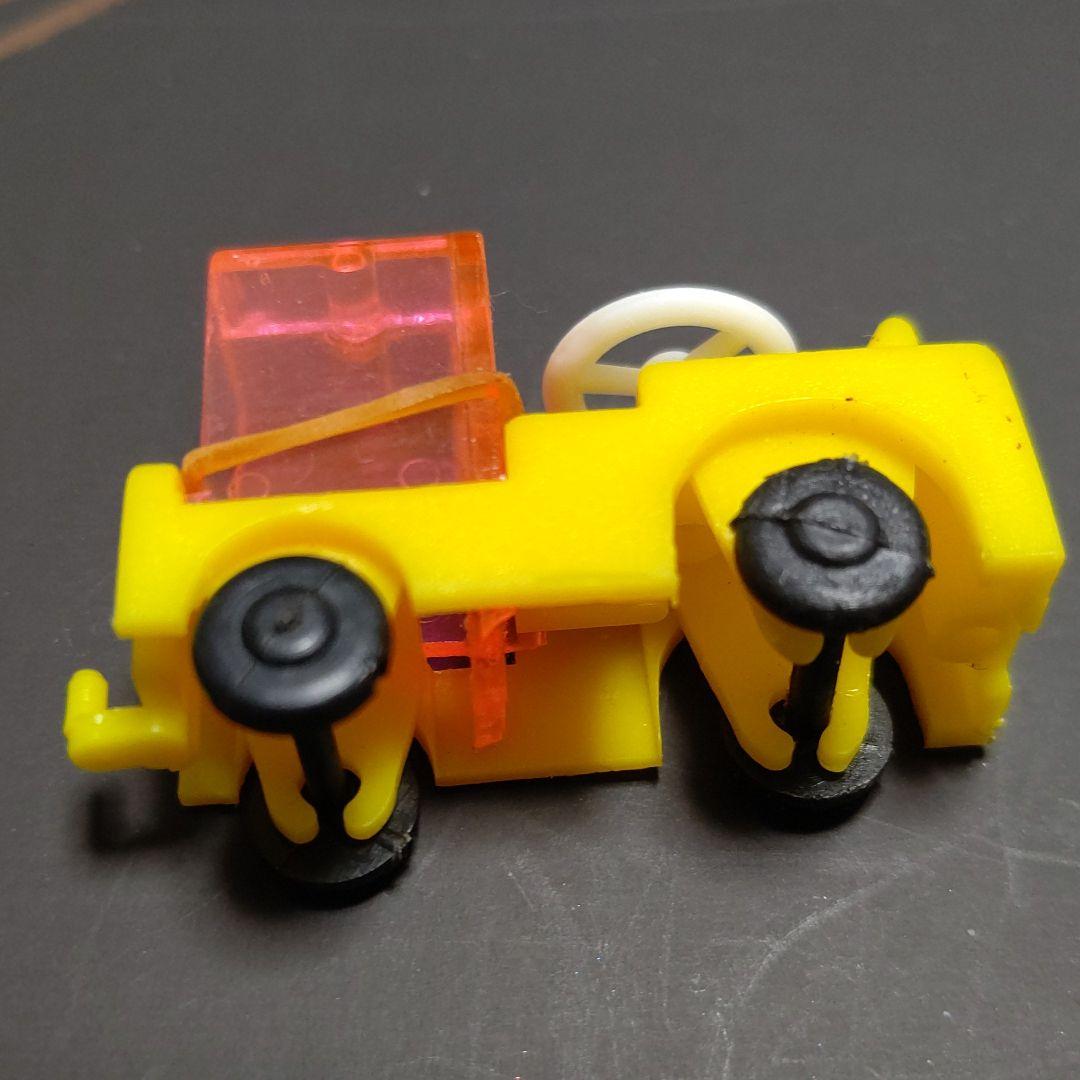 グリコおまけ　トラック　ピンククリア荷台