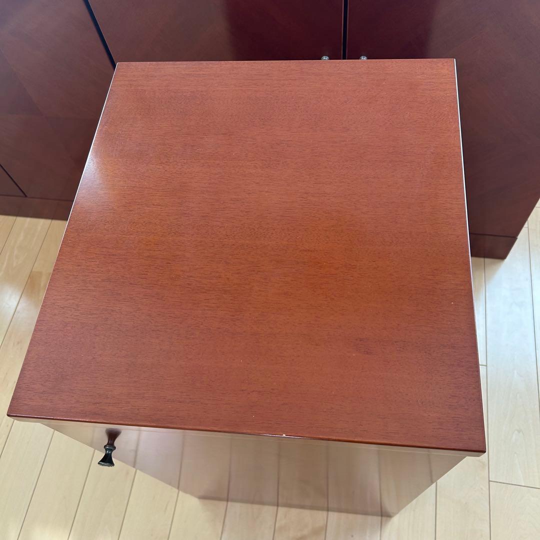 極希少カリモク　アラード　突板　ダイヤモンド貼り　サイドボード　キャビネット③