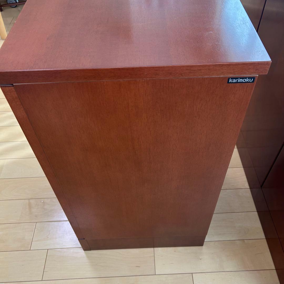 極希少カリモク　アラード　突板　ダイヤモンド貼り　サイドボード　キャビネット③
